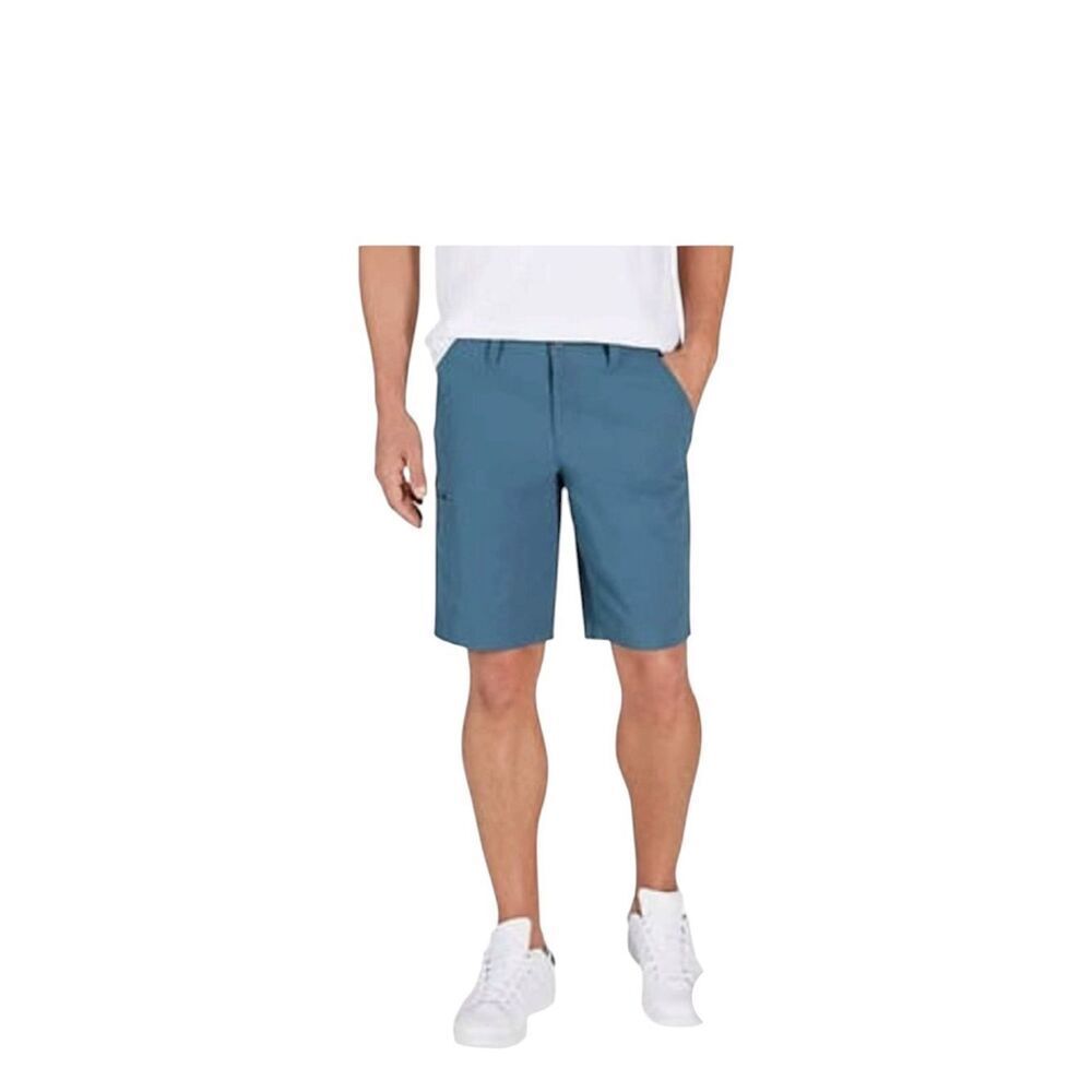 Weatherproof Men's Size 32 Slate Blue Flat-Front Shorts